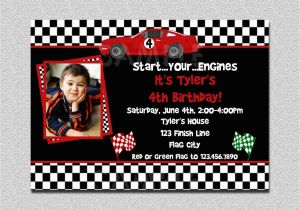 Race Car Birthday Invites Race Car Birthday Invitation Race Car Birthday Party