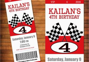 Race Car Birthday Invites Race Car Birthday Party Invitations Cimvitation