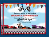 Race Car Birthday Invites Race Car Invitation Free Printable