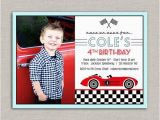 Race Car Birthday Invites Vintage Race Car Birthday Invitation