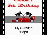 Race Car themed Birthday Invitations 5 Best Images Of Race Car Invitations Printable Race Car