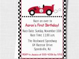 Race Car themed Birthday Invitations Custom Race Car Invitation Race Car theme Party Boy