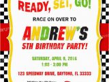 Race Car themed Birthday Invitations Race Car Birthday Invitation Printable Race Car