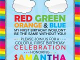 Rainbow 1st Birthday Invitations Invitation Contest Design Entry Colorful Rainbow 1st