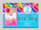 Rainbow 1st Birthday Invitations Rainbow Birthday Invitation Rainbow Kids Birthday Invite 1st