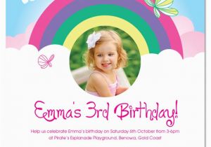 Rainbow 1st Birthday Invitations Rainbow Birthday Invitations Ideas Bagvania Free