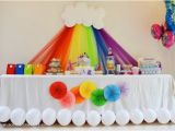 Rainbow Birthday Decoration Ideas 60 Cute Rainbow Birthday Party Ideas Pink Lover