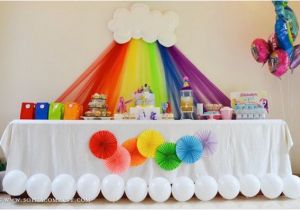 Rainbow Birthday Decoration Ideas 60 Cute Rainbow Birthday Party Ideas Pink Lover