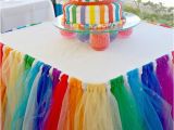 Rainbow Birthday Decoration Ideas Diy Rainbow Party Decorating Ideas for Kids Hative