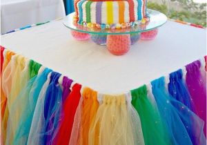 Rainbow Birthday Decoration Ideas Diy Rainbow Party Decorating Ideas for Kids Hative