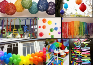 Rainbow Birthday Decoration Ideas Party Obsession Over the Rainbow Party eventful