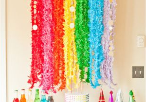 Rainbow Birthday Decoration Ideas Rainbow Birthday Party Ideas Little Us