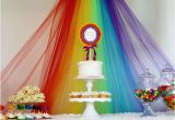 Rainbow Birthday Decoration Ideas Rainbow Birthday Party Ideas Little Us