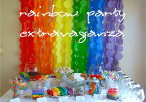 Rainbow Birthday Decoration Ideas Rainbow Party Extravaganza Wine Glue