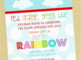 Rainbow themed Birthday Invitations 5 Perfect Rainbow Party Invitation Wording Braesd Com