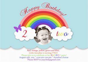 Rainbow themed Birthday Invitations Rainbow Birthday Invitations Ideas Bagvania Free