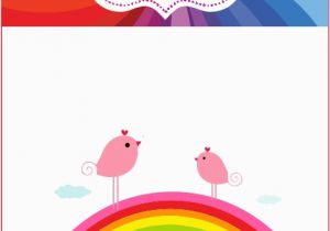 Rainbow themed Birthday Invitations Rainbow Birthday Invitations Ideas Bagvania Free