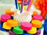 Rainbow themed Birthday Party Decorations Kara 39 S Party Ideas Girly Rainbow Birthday Party Planning