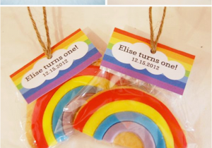 Rainbow themed Birthday Party Decorations Kara 39 S Party Ideas Rainbow themed 1st Birthday Party