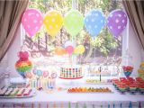 Rainbow themed Birthday Party Decorations Mila 39 S Rainbow Party Project Nursery