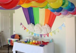 Rainbow themed Birthday Party Decorations Rainbow themed Birthday Party events to Celebrate