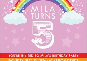 Rainbow themed Birthday Party Invitations 41 Best Rainbow Birthday Party Images On Pinterest