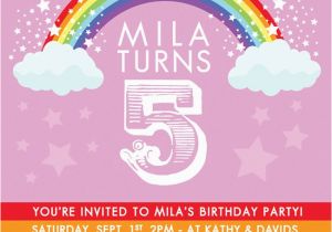 Rainbow themed Birthday Party Invitations 41 Best Rainbow Birthday Party Images On Pinterest
