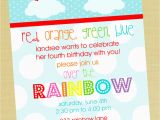 Rainbow themed Birthday Party Invitations 5 Perfect Rainbow Party Invitation Wording Braesd Com