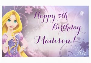 Rapunzel Happy Birthday Banner Disney Princess Rapunzel Birthday Banner Zazzle