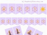 Rapunzel Happy Birthday Banner Items Similar to Tangled Disney Princess Rapunzel Birthday