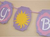 Rapunzel Happy Birthday Banner Items Similar to Tangled Rapunzel Party Tangled Happy