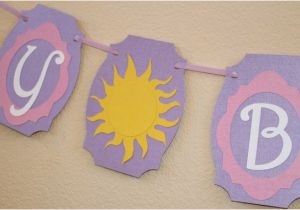 Rapunzel Happy Birthday Banner Items Similar to Tangled Rapunzel Party Tangled Happy