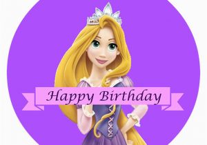 Rapunzel Happy Birthday Banner Rapunzel Birthday Party Myprintly