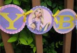 Rapunzel Happy Birthday Banner Rapunzel Happy Birthday Banner