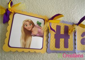 Rapunzel Happy Birthday Banner Tangled Birthday Banner