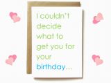 Raunchy Birthday Cards Dirty Birthday Card for Boyfriend Birthday Card for Husband