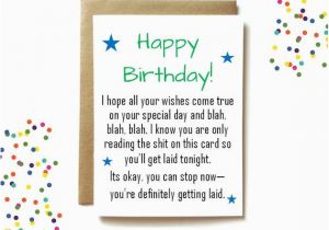 Raunchy Birthday Cards Funny Dirty Birthday Card for Boyfriend or Husband Only