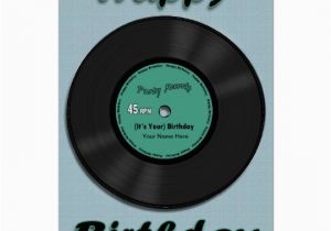 Record Your Own Message Birthday Card 45 Rpm Vinyl Record Birthday Card Zazzle Com