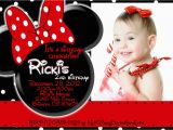 Red and Black Minnie Mouse Birthday Invitations Minnie Mouse 1st Birthday Invitations Ideas Bagvania