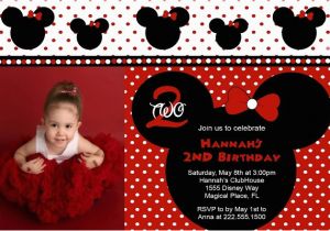Red and Black Minnie Mouse Birthday Invitations Red Minnie Mouse Birthday Invitations Ideas Bagvania