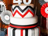 Red and Silver Birthday Decorations Black Red and Silver 40th Birthday Party for Him