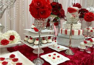 Red and Silver Birthday Decorations Red and Silver Quinceanera Decorations Ideas Oosile