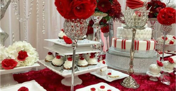 Red and Silver Birthday Decorations Red and Silver Quinceanera Decorations Ideas Oosile