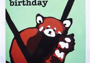 Red Panda Birthday Card Red Panda Birthday Card