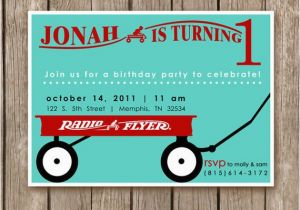 Red Wagon Birthday Invitations Items Similar to Radio Flyer Red Wagon Invitations