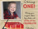 Red Wagon Birthday Invitations Little Red Wagon Birthday Party Invitations Printable by