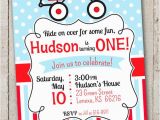 Red Wagon Birthday Invitations Red Wagon Birthday Invitation Little Red by thelovelyapple