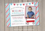 Red Wagon Birthday Invitations Red Wagon Birthday Invitation Red Wagon Invitation Little