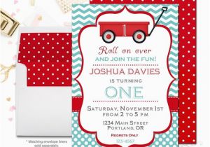 Red Wagon Birthday Invitations Red Wagon Birthday Invitations Birthday Invitations for Boys