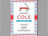 Red Wagon Birthday Invitations Red Wagon Birthday Invitations Little Red Wagon Mb62 Digital